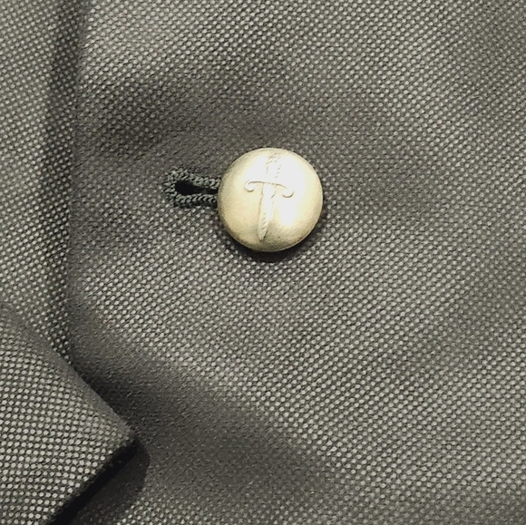 John Varvatos Solano Mens Blazer 46L US‎ Black Sport Jacket Dagger Buttons - Picture 5 of 10